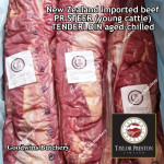 Beef Tenderloin aged chilled Australia STEER young-cattle whole cut brand HARVEY +/- 2.5 kg/pc price/kg (eye fillet mignon daging sapi has dalam) PREORDER 2-3 days notice